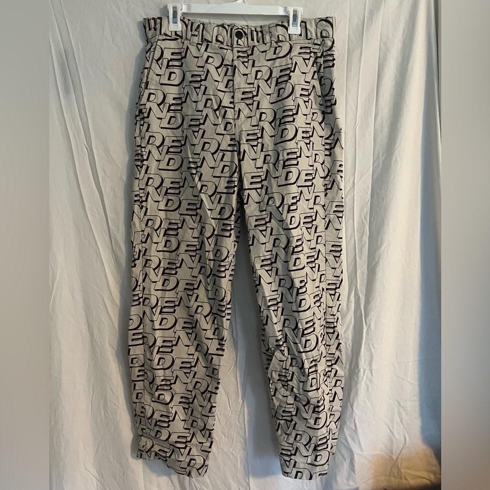 Bershka letter pattern pants